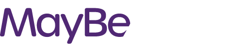 mayBeMito logo purple-white